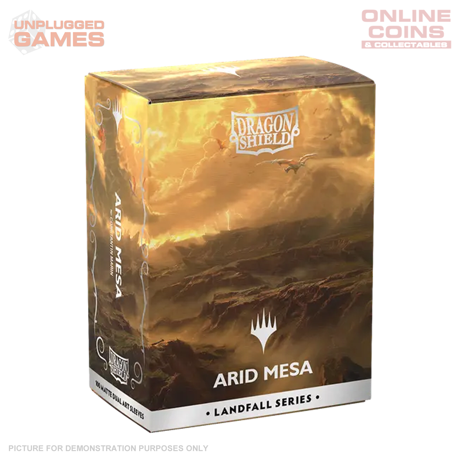Dragon Shield Sleeves – Matte Dual Art – MTG Landfall Series Arid Mesa